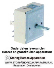 0095057020010 - Energieregelaar 230V 13A enkel circuit draairichting links as ø 6x4,6mm