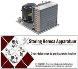 446605295 - Koelaggregaat type CUSC18MFX00V koelmiddel R134a SC18MFX HMBP 1/2HP cilinderinhoud 17,7cm³ 198-254V