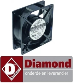 19891310320 - Axiaalventilator L 119mm B 119mm H 38mm 230VAC 50/60Hz 23/20W lager kogellager DIAMOND