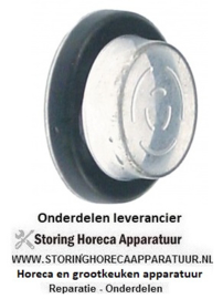 101345039 - Beschermkap  rond AD ø 33mm buitenmaat 23mm binnenmaat 21mm H 12mm transparant inbouw ø 25mm