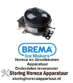 119605139 -Compressor koelmiddel R404a/R507 type EMT6165GK 220-240V 50Hz HMBP 7,92kg 1/4HP BREMA