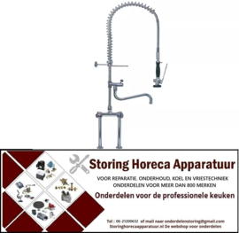 385591036 - Voorspoeldouche PREMIUM met zwenkuitloop/zwenkventiel kapgreep bovendeel