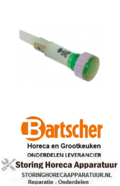 139359870 - Signaallamp ø 10mm 230V groen BARTSCHER