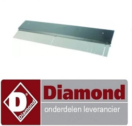 ST1C22134 - Gordijn  B 720mm H 190mm met houder schachtlengte 715mm schacht ø 7,5mm DIAMOND ICE120A