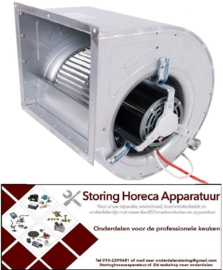 COM141.7225.0045 - Slakkenhuis afzuig ventilatormotor 1500 M3/uur - 230 Volt