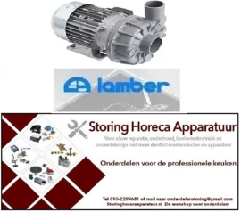 185500111 - Waspomp type 1241.2500 50Hz 1,1kW 230/400V ingang ø 63mm uitgang ø 53mm fasen 3 L 330mm voor professionele vaatwasser LAMBER