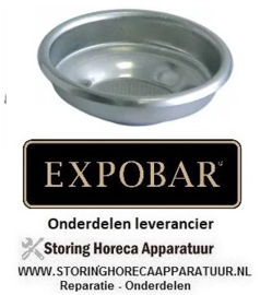 0127.50000.59 -  Koffiefilter kopjes 1 hoeveelheid koffie 6 gram koffie - espressomachine EXPOBAR OFFICE 1 GR