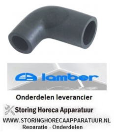 106506108 - Vormslang eindstuk A buiten ø 38mm eindstuk B buiten ø 29 spoeltechniek L-vorm LAMBER