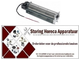 126601600 - Dwarsstroomventilator rol ø 60mm wals L 345mm motorpositie rechts 42W universeel lager silicone