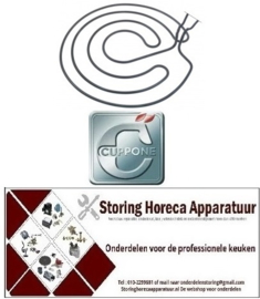 172418048 - Verwarmingselement 1790W 208V voor Cuppone pizza pers P/35