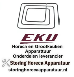 465418708 -Verwarmingselement 1500W 230V L 255mm B 300mm H 70mm pijp ø 6,5mm inbouwpositie gecentreerd EKU