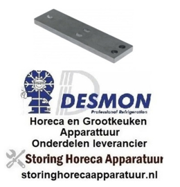 397692760 -Lagerscharnier L 185mm B 50mm H 10mm inbouwpositie onder voor DESMON