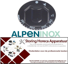 612004336 - Knop gasthermostaat t.max. 290°C ALPENINOX MCF/69