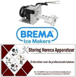 106500592 -Pomp REBO type NR40 55W 230V 50Hz uitgang ø 17mm L 110mm rotatierichting links voor ijsblokjesmaker Brema