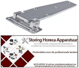 526701996 - Scharnier aanslag rechts overslag 32mm type stijgend totale lengte 213mm B 127mm