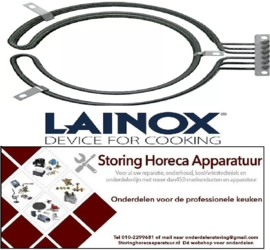 181415855 -Verwarmingselement 3900W 230V VC 3 ID ø 176mm AD ø 244mm L 282mm H 43mm L1 38mm B1 61mm H1 13mm LAINOX
