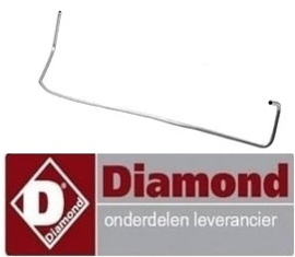 879173391 - Verdeelgasbuis voor achterste brander gasfornuis DIAMOND G99/4BF2-N