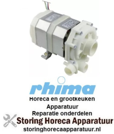 278500525 - Waspomp ingang ø 50mm uitgang ø 30mm type T7 230V 50Hz fasen 1 0,52kW vaatwasser RHIMA