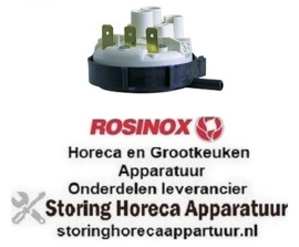 206541105 -Pressostaat drukbereik 180/70mbar aansluiting 6mm ø 58mm drukaansluiting horizontaal spoeltechniek ROSINOX