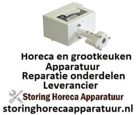 447500161 - Pomp ijsblokmachine REBO type NR40, 55W, 230V, 50Hz uitgang ø 17mm, L 110mm rotatierichting links voor ijsblokjesmaker