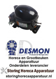 121605130 -Compressor koelmiddel R404a/R507 type EMT6144GK 220-240V 50Hz HMBP volledig hermetisch 8,1kg 1/6HP DESMON