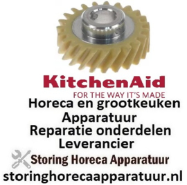 236699396 - Tandwiel tanden 23 asafname ø 9,4mm bus ø 17,5mm kunststof/RVS - KITCHENAID