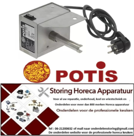 174500797 - Tandwielmotor 3,5W 230V spanning AC 50Hz 1U/min schacht ø 18mm L 160mm POTIS