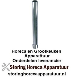 22440515030 - Standpijp grootte 1½" werklengte 270mm totale hoogte 290mm AD ø 40mm messing verchroomd