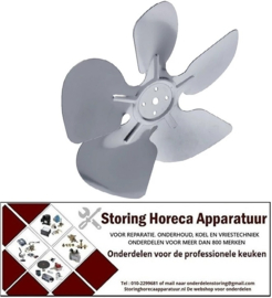 266601844 - Ventilatorblad drukkend ø 200mm ventilatorblad bevestiging 4mm vleugelhoek 22° ELCO