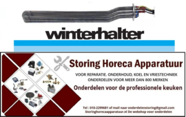 186419190 - Verwarmingselement 3000W 400V VC 3 inbouw ø 47,5mm L 530mm B 30mm H 40mm rondflens aansluiting kabel Winterhaler