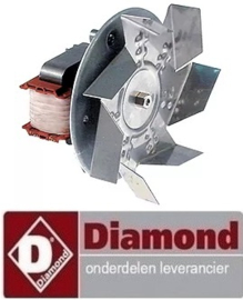446601054 - Heteluchtventilator 220-240V voor gasfornuis DIAMOND G7/4BFEV7