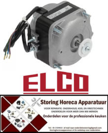 1917.202.34 - Ventilatormotor 18W 230V 50/60Hz B 93mm K 15mm E 43,5mm buitenmaat 83x83mm kabellengte 1500mm ELCO