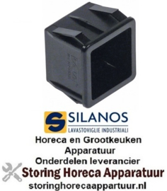 093345604 -Elementhouder eenvoudig inbouwmaat 28,5x28,5mm zwart voor drukknop 23x23mm SILANOS