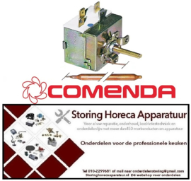 162390006 -Thermostaat t.max. 86°C 1-polig 1CO 15A voeler ø 6,5mm voeler L 95mm capillaire 1500mm COMENDA