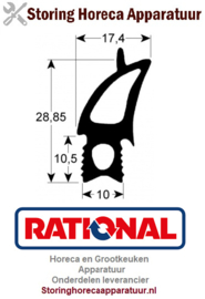 329900290 - Deurrubber profiel 2730 B 465mm L 520mm Rational