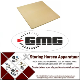 117850116 - Vuurvaststeen L 615mm B 610mm H 18mm GMG