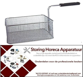 119970177 - Friteusekorf L1 255mm, B1 220mm, H1 100mm staal verchroomd