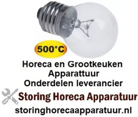 663357102 - Gloeilamp t.max. 500°C fitting E27 240V 25W ø 45mm L 72mm glas L 45mm voor pizzaoven