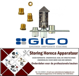 VE921.10.051 - Waakvlambrander 3-vlammig gasaansluiting 4 mm GICO