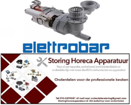 500999134 - Waspomp type W180SX 230V 50Hz fasen 1 0,19kW 0,26PS L 220mm rotatierichting rechts condensator 5µF LGB - ELLTTROBAR