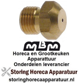 381100807 - Gasinspuiter voor gasfornuis flessengas boring ø 0,95mm MBM