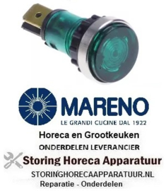 370359027 - Signaallamp ø 12mm 250V groen voor apparatuur MARENO