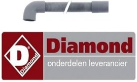 640143252 - Afvoerslang L 1700mm recht ø binnen 28mm recht ø buiten 34mm haaks ø binnen 28mm voor vaatwasser DIAMOND DCR37/6