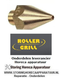 781100987 - Gasinspuiter draad M 8x1 SB 12 boring ø 1,3 mm Roller-Grill
