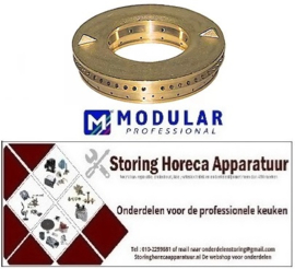 132103126 - Branderdeksel E ø 110mm 7,5kW boring ø 3mm met centraal gat MODULAR