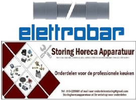 655513332 - Afvoerslang DN20 L 470mm A ø binnen 22mm A ø buiten 26mm B ø binnen 22mm B ø buiten 26mm voor vaatwasser ELETTROBAR