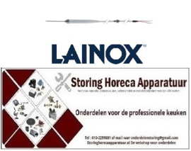 112403800 -Kerntemperatuurvoeler Pt100 kabel silicone voeler -70 tot +500°C aansluiting 2-aderig LAINOX