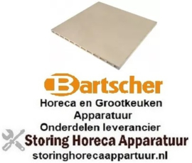 450850113 - Vuurvaststeen voor pizza oven L 620mm B 610mm H 25mm BARTSCHER