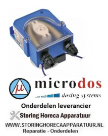 4323.610.98 - Doseerapparaat MICRODOS zonder sturing 1,5l/h 230 VAC wasmiddel slang ø 4x6mm slang Santoprene