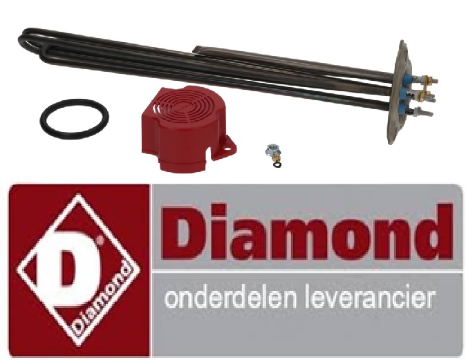 447230083C - Verwarmingselement boiler 6 Kw Watt voor doorschuifvaatwasser DIAMOND DK7/2-NP